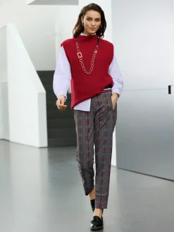 Pulls<Débardeur en tricot 30% laine vierge (mérinos)