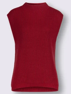 Pulls<Débardeur en tricot 30% laine vierge (mérinos)