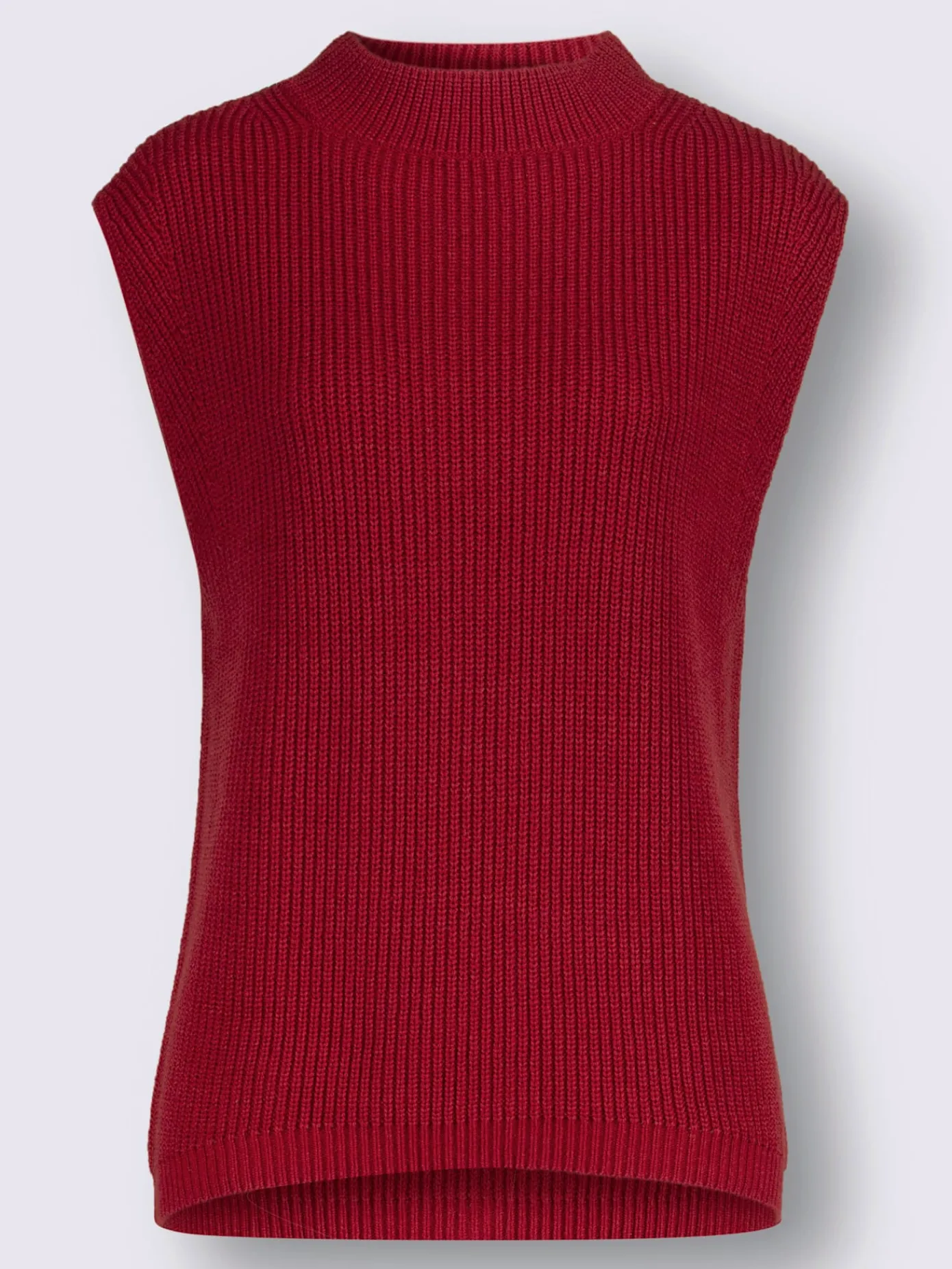 Pulls<Débardeur en tricot 30% laine vierge (mérinos)