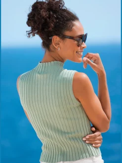 LASCANA Débardeurs<Débardeur en tricot encolure haute