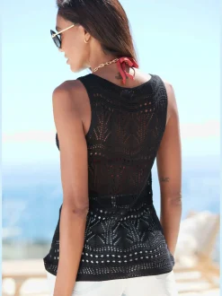 s.Oliver Débardeurs<Débardeur en tricot encolure dégagée