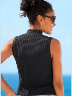 LASCANA Débardeurs<Débardeur en tricot encolure haute