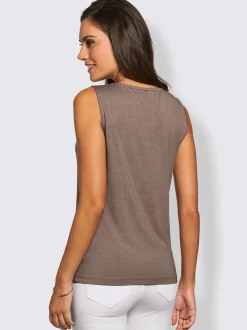 Fair Lady T-Shirts|Tenues De Cérémonie<Débardeur féminin encolure brodée chic