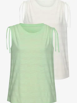 Vivance T-Shirts|Débardeurs<Débardeur fronce réglable avec liens à nouer pour régler la largeur des bretelles