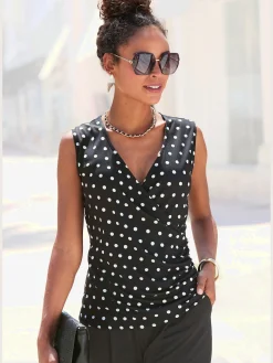 LASCANA T-Shirts|Débardeurs<Débardeur fronces tendance sur les côtés