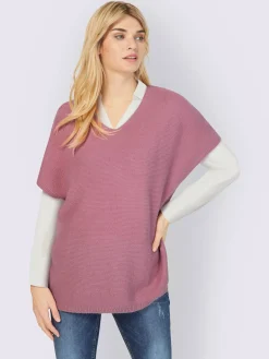 Linea Tesini Pulls<Débardeur long mailles à l'envers tendance