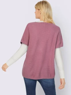 Linea Tesini Pulls<Débardeur long mailles à l'envers tendance