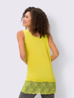 Linea Tesini Débardeurs|T-Shirts<Débardeur long viscose douce et fluide