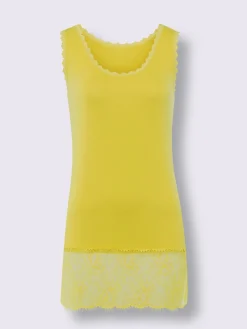 Linea Tesini Débardeurs|T-Shirts<Débardeur long viscose douce et fluide