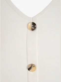 LASCANA Débardeurs|T-Shirts<Débardeur patte de boutonnage décorative avec boutons imitation corne