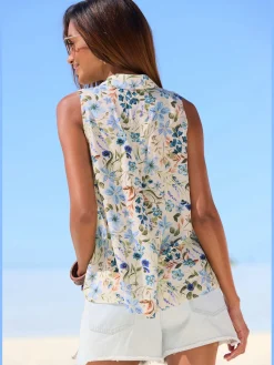 Buffalo Débardeurs<Débardeur petit col chemisier