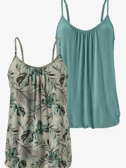 LASCANA T-Shirts<Débardeur spaghetti encolure froncée