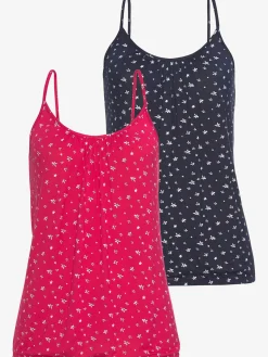 LASCANA T-Shirts<Débardeur spaghetti encolure froncée