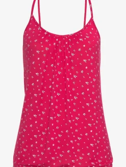 LASCANA T-Shirts<Débardeur spaghetti encolure froncée