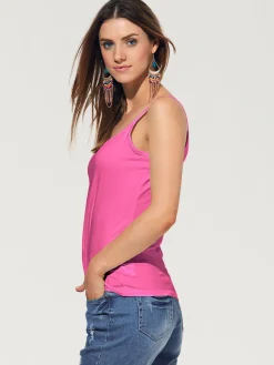 Linea Tesini Débardeurs|T-Shirts<Débardeur spaghetti facile à associer