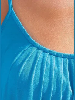 LASCANA T-Shirts<Débardeur spaghetti superbe motif plissé à l'encolure