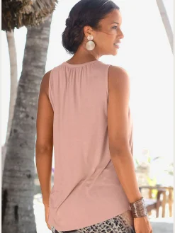 LASCANA Débardeurs|T-Shirts<Débardeur tendance avec fronces