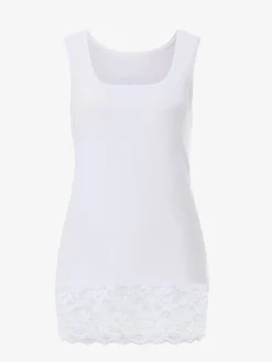 Fair Lady T-Shirts|Débardeurs<Débardeur très long ourlet dentelle