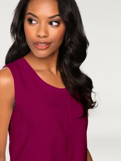 Linea Tesini Débardeurs|T-Shirts<Débardeur viscose