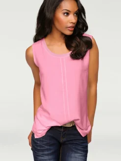 Linea Tesini Débardeurs|T-Shirts<Débardeur viscose