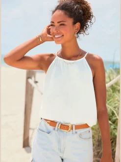 Vivance T-Shirts|Débardeurs<Debardeur bretelles spaghetti estivales