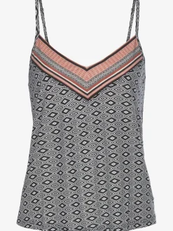 Vivance Dreams T-Shirts|Débardeurs<Debardeur haut avec motif ethnique