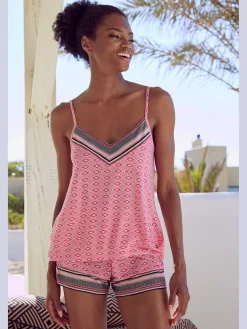 Vivance Dreams T-Shirts|Débardeurs<Debardeur haut avec motif ethnique