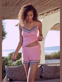 Vivance Dreams T-Shirts|Débardeurs<Debardeur haut avec motif ethnique