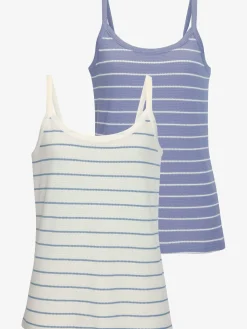 Vivance T-Shirts|Débardeurs<Debardeur rayures structurées