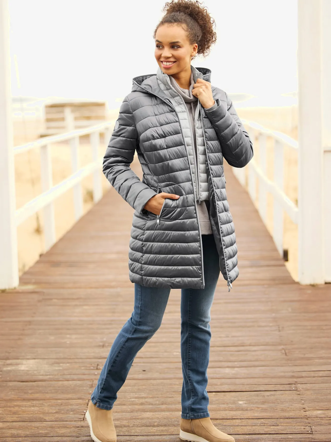 Best Connection Vestes<Doudoune à capuche