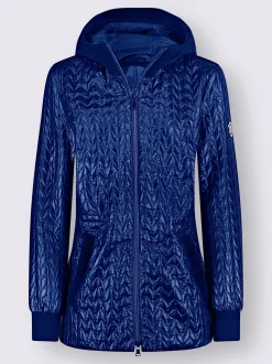 Vestes<Doudoune avec détails en velours élégants