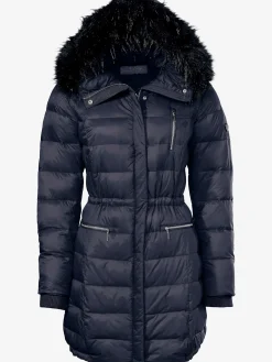 Rick Cardona Vestes<Doudoune imitation fourrure amovible sur capuche amovible