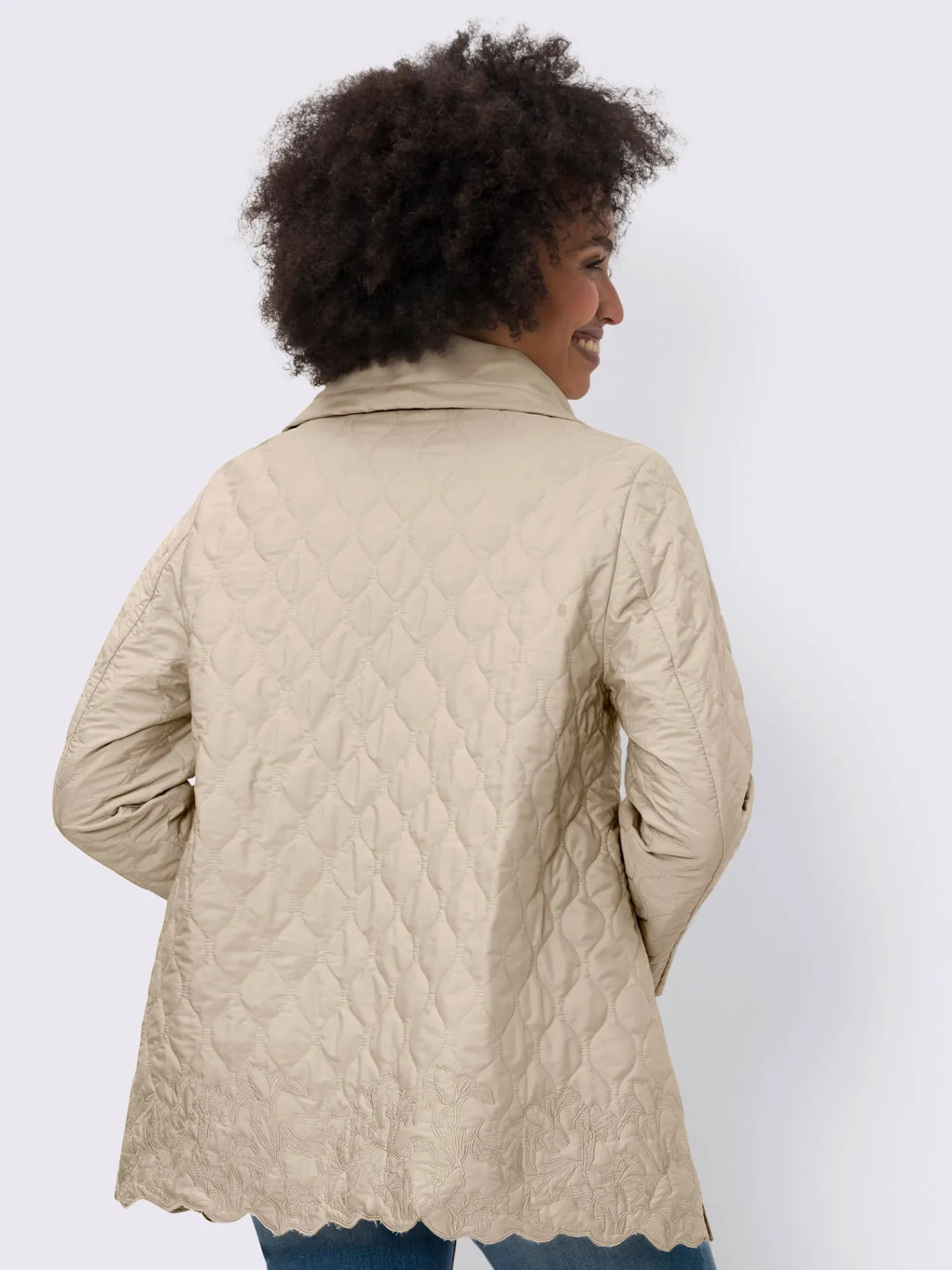 Linea Tesini Vestes<Doudoune jolie broderie à fleurs