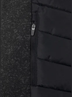 Vivance Vestes<Doudoune manteau matelassé avec tricot polaire doux aux manches