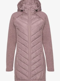 Vivance Vestes<Doudoune manteau matelassé avec tricot polaire doux aux manches