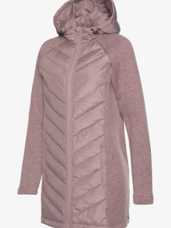 Vivance Vestes<Doudoune manteau matelassé avec tricot polaire doux aux manches