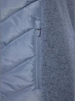 Vivance Vestes<Doudoune manteau matelassé avec tricot polaire doux aux manches