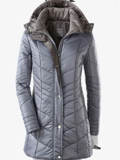 Vestes<Doudoune matelassée col montant capuche amovible