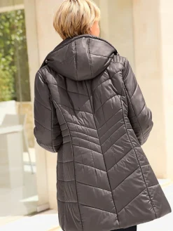 Vestes<Doudoune matelassée col montant capuche amovible