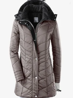 Vestes<Doudoune matelassée col montant capuche amovible