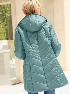 Vestes<Doudoune matelassée col montant capuche amovible