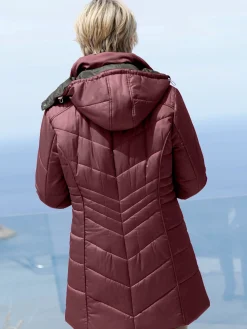 Vestes<Doudoune matelassée col montant capuche amovible