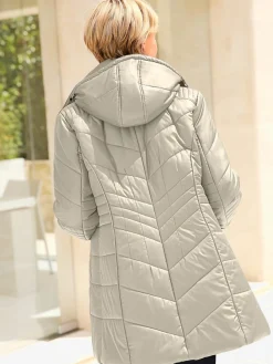 Vestes<Doudoune matelassée col montant capuche amovible