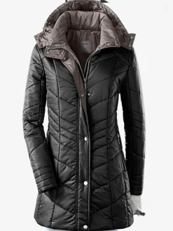 Vestes<Doudoune matelassée col montant capuche amovible