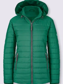 Collection L Vestes<Doudoune matelassée détails contrastés col montant avec capuche amovible