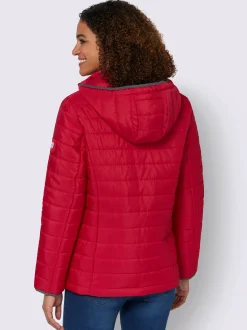 Collection L Vestes<Doudoune matelassée détails contrastés col montant avec capuche amovible