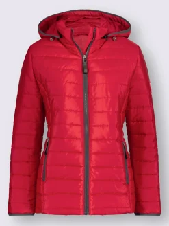 Collection L Vestes<Doudoune matelassée détails contrastés col montant avec capuche amovible