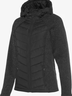 Vivance Vestes<Doudoune veste matelassée en tricot polaire doux aux manches