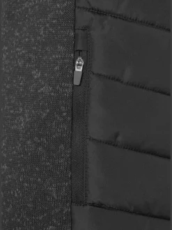 Vivance Vestes<Doudoune veste matelassée en tricot polaire doux aux manches