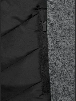 Vivance Vestes<Doudoune veste matelassée en tricot polaire doux aux manches